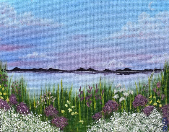 Dusk on the Water - Paper Art Print