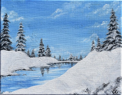 First Snow - Paper Art Print