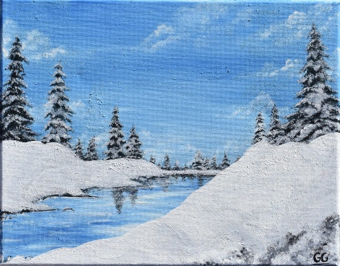 First Snow - Paper Art Print