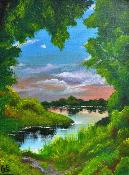 Just After Dawn - Paper Art Print