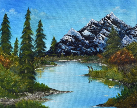 View of the Mountain - Paper Art Print