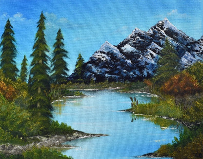 View of the Mountain - Paper Art Print